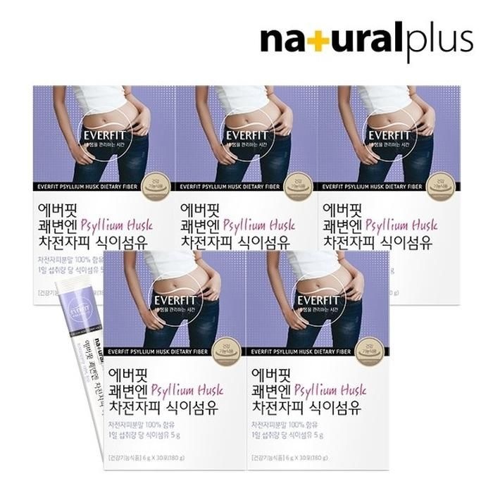 에버핏 쾌변엔 차전자피 식이섬유 30포 5박스 (5개월분)