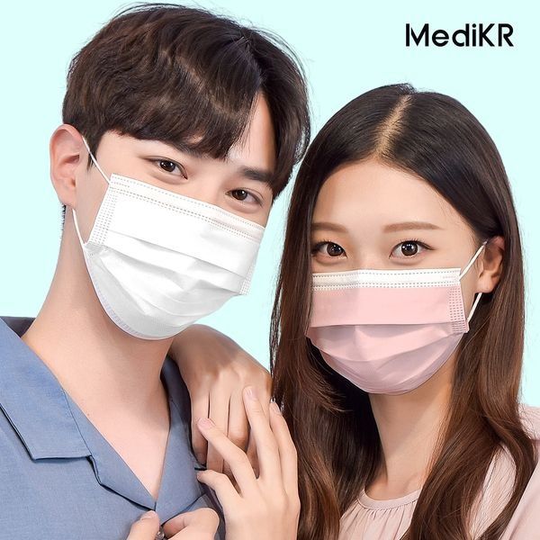 메디케이알 덴탈 KF-AD 100매 대형 국산 비말차단 마스크