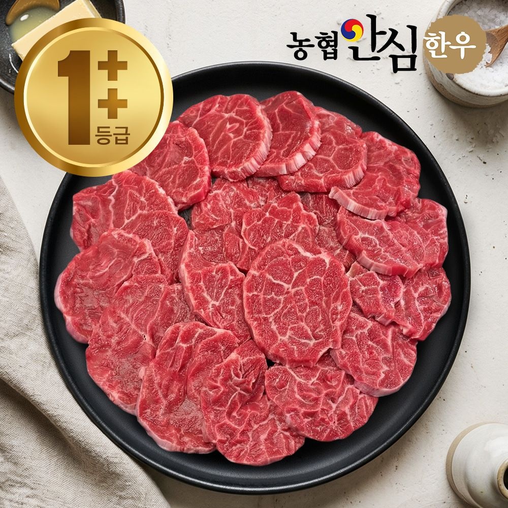 [롯데백화점] 농협안심한우 1++등급 농협안심한우 아롱사태(구이용) 300g