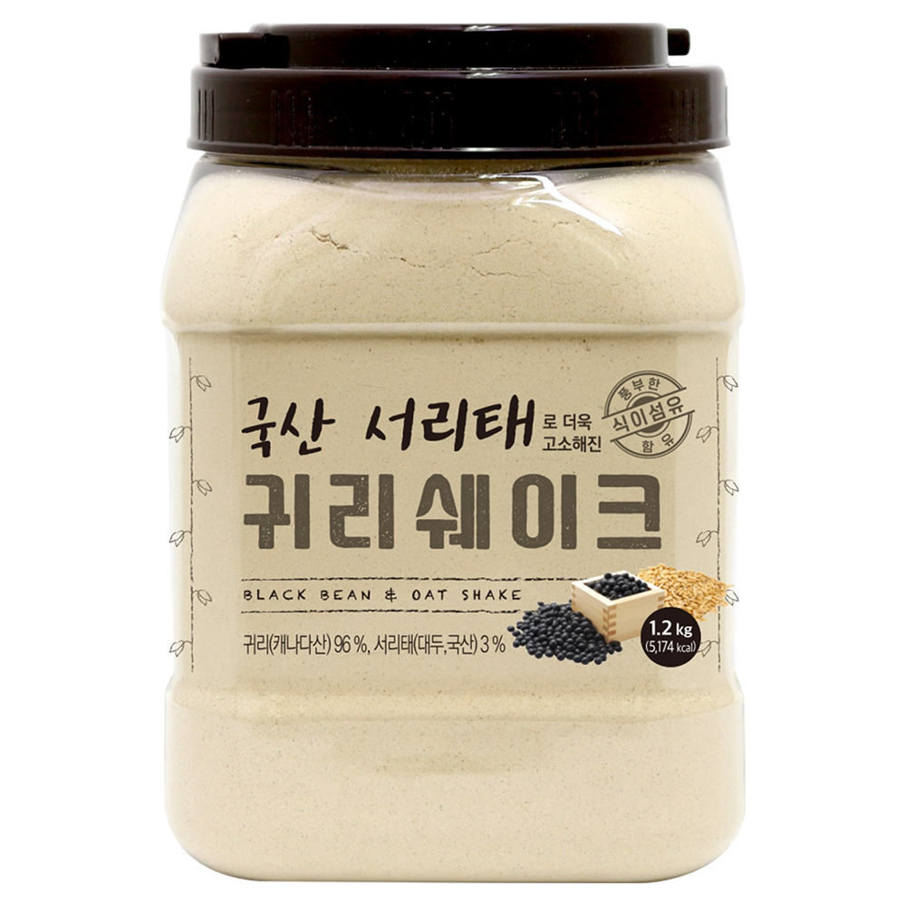 태광선식 서리태로 더욱 고소해진 귀리쉐이크 1.2kg 1개