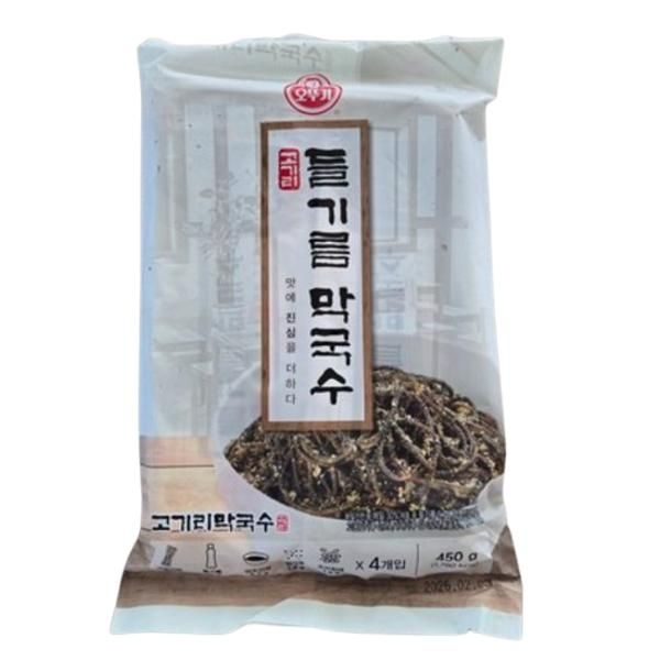 오뚜기 고기리들기름막국수 450g 아이 간식 소면 국수