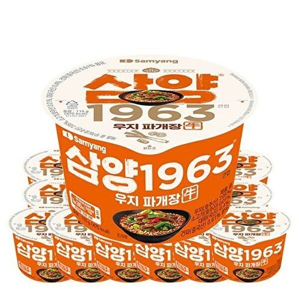 삼양식품 삼양 [삼양식품]삼양 1963 큰컵 우지 파개장 라면 115g 16개
