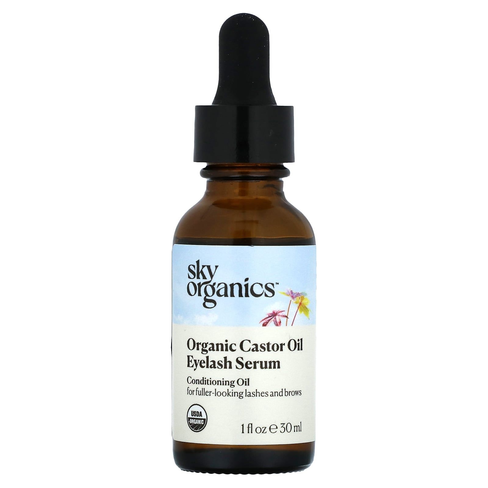 Sky Organics (스카이 오가닉스) [해외] Sky Organics, 유기농 캐스터오일, 속눈썹 세럼, 30ml(1fl oz) Organics (스카이 오가닉스)