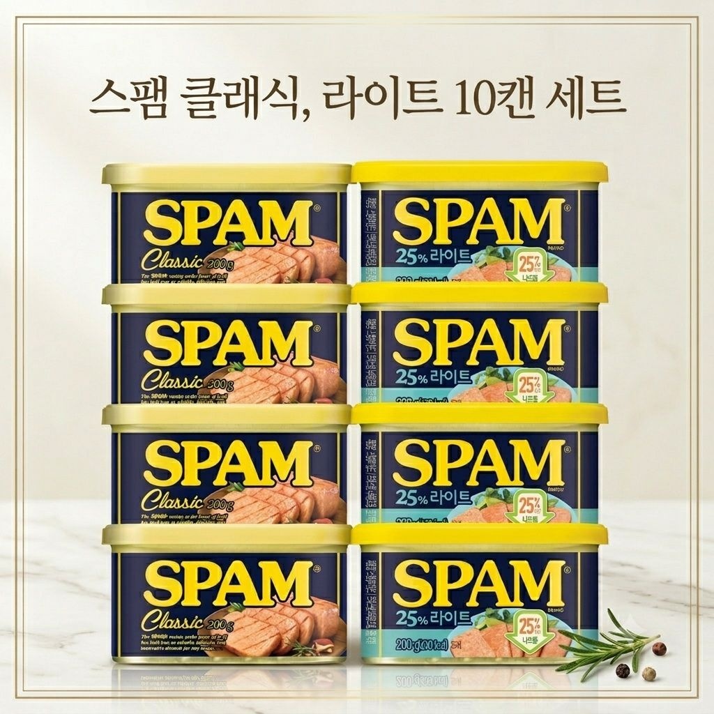 스팸버라이어티팩 (클래식 200g x 5 + 라이트 200g x 5)