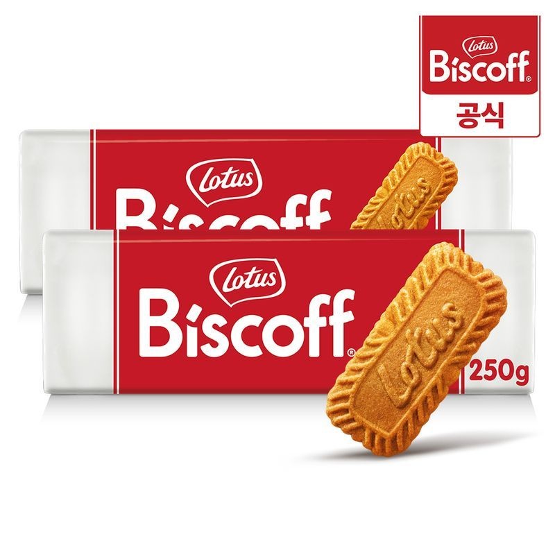 로투스 비스코프 비스킷 250g x 2개 / 커피과자 수입 과자 대용량 크래커[36018652]