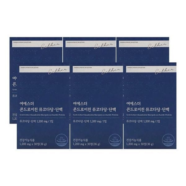 [하프클럽]에스더포뮬러 여에스더 콘드로이친 뮤코다당단백 1200mg x 30정 x 6박스