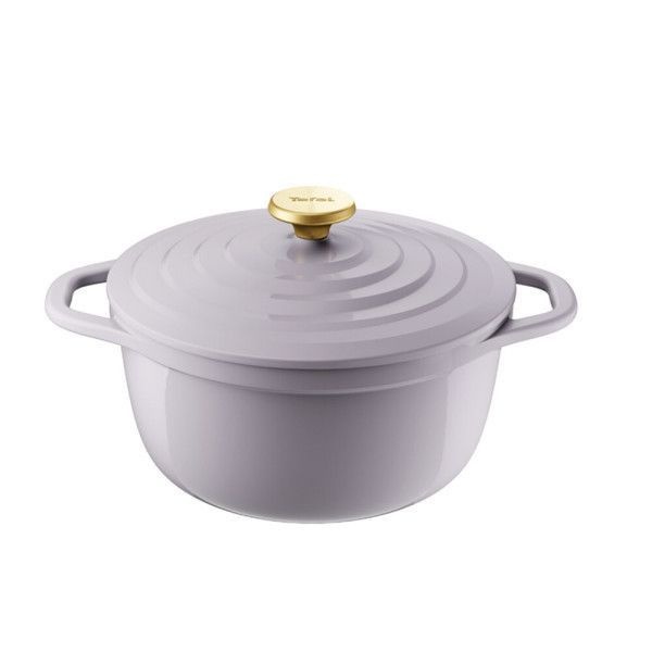 테팔 인덕션 세라믹 에어 주물냄비 프렌치라벤더 24cm