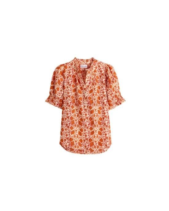 [해외] 어피스 어파트 블라우스 Apiece Apart Los Altos Top Night Blooms Sorbet