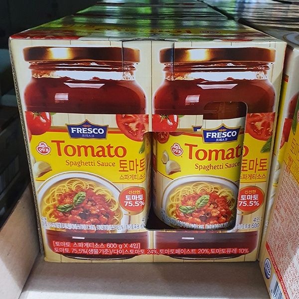 오뚜기 토마토 스파게티소스 600g x 4입