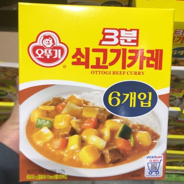 오뚜기 3분 쇠고기카레 200 x 6입