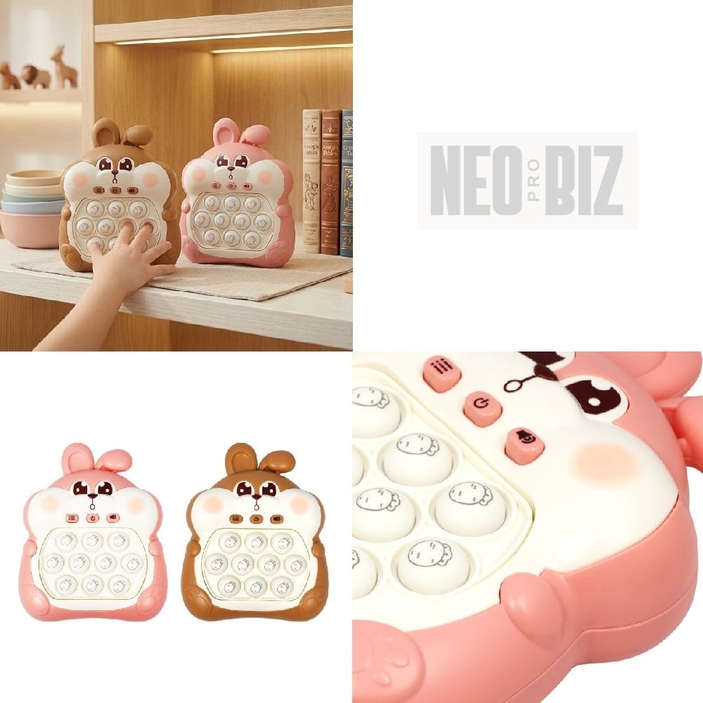 네오프로비즈협력사 네오 토끼 푸시푸시 버튼장난감 팝잇장난감 집중력완구 피젯토이