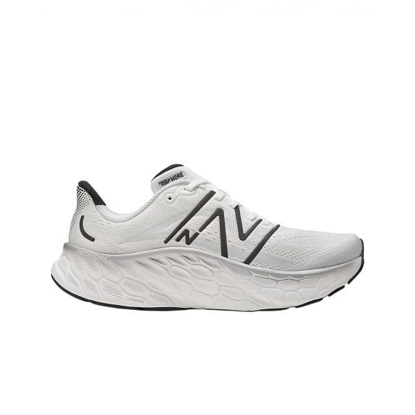 [정품 보증] New Balance Fresh Foam X 뉴발란스 프레쉬 폼 X 모어 v4 화이트 블랙 메탈릭 - 2E 와이드
