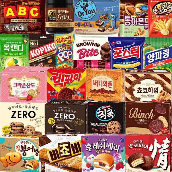 백화점 상품 (스윗몬)인기과자 500종 골라담기 신상과자 하리보 파이 비스켓 젤리 468336 (01.신제품할인)