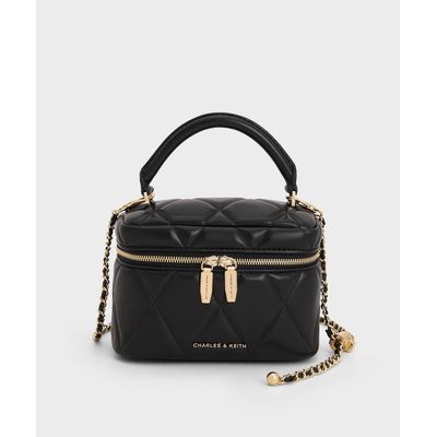 CHARLES KEITH Arwenキルトトップハンドルバニティバッグ