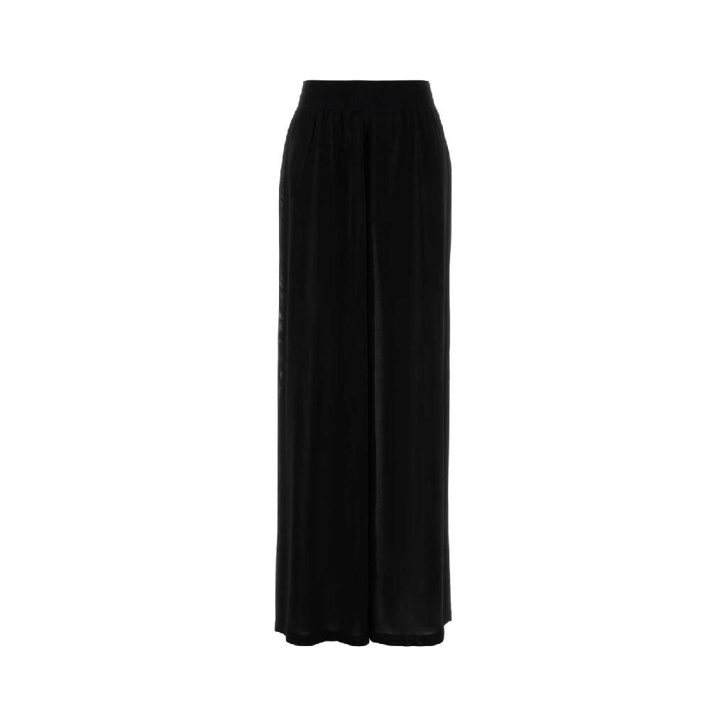 알라이아 알라이아 [X45]알라이아 AA9P1316K140C 995 Black viscose blend wide leg pant 여성 조거팬츠 트랙팬츠 와이드 면바지 팬츠