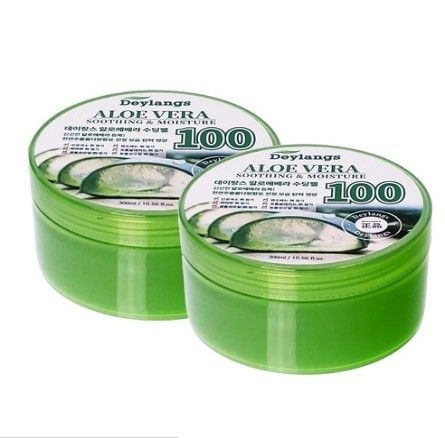 브라질리언 수딩젤 다리털 겨털 제모 애프터 왁싱 후 진정 크림 알로에젤 300ml 2개