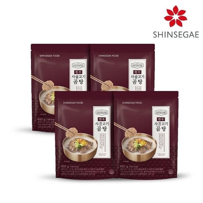 [신세계푸드] 호텔컬렉션 한우 사골고기곰탕 450g x 4팩