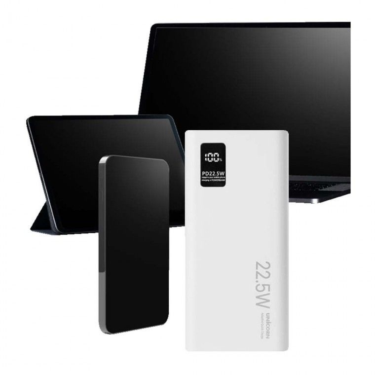 PD22.5W 고속충전 대용량 보조배터리 20000MAH 노트북 스마트폰 태블릿 PC 무선이어폰 3대 동시 충전가능