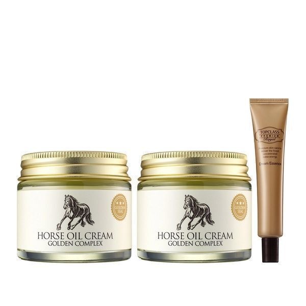수분보충 골피아 참존 마유 크림 골든 컴플렉스 70ml x 2 안티에이징 주름개선 탄력강화 에센스
