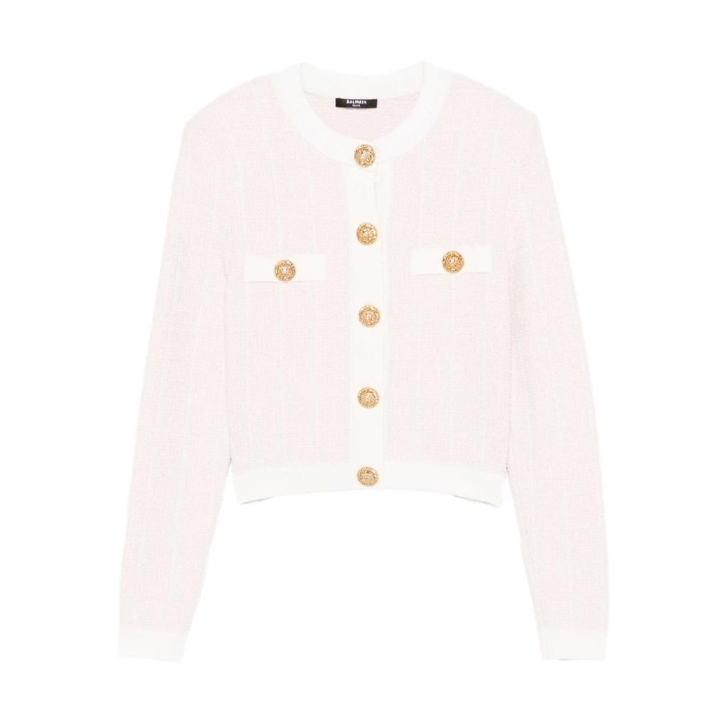 [해외] 발망 26SS Balmain Tweed 가디건 GF1KL000KJ48OIB TP572043132