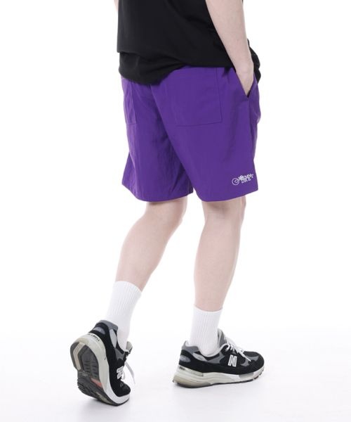 모더먼트 [UNISEX] 유틸리티 나일론 쇼츠 [퍼플] 숏 팬츠 m19ss273