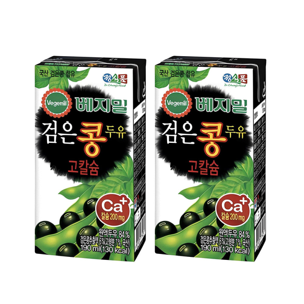 [패션플러스][정식품]정식품 베지밀검은콩 고칼슘두유 190ml 48팩