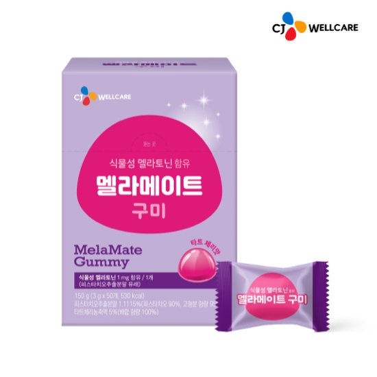 {백화점 상품} [CJ공식] 식물성 멜라토닌 함유 멜라메이트 50구미 1박스 419633