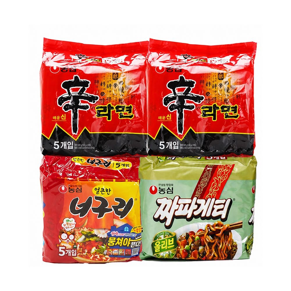  농심 신라면 10입 + 너구리 5입 + 짜파게티 5입, 20개