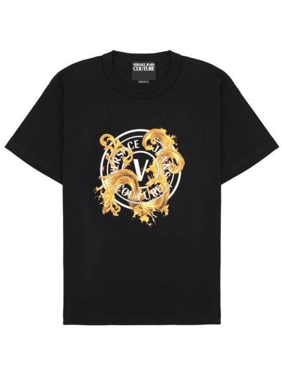 베르사체 26SS 베르사체 반팔 티셔츠 80GAHE01 CJ00EG89 BLACK