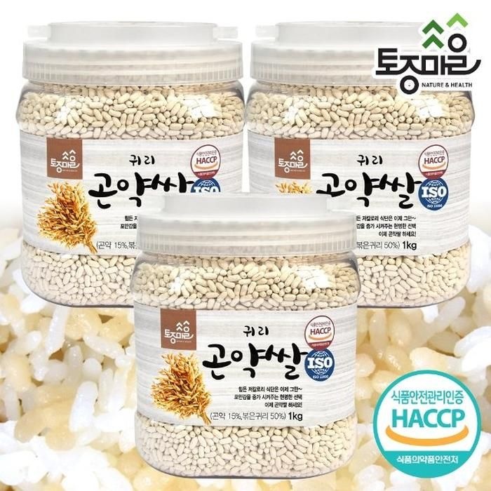 [토종마을]귀리 곤약쌀 1kg X 3개