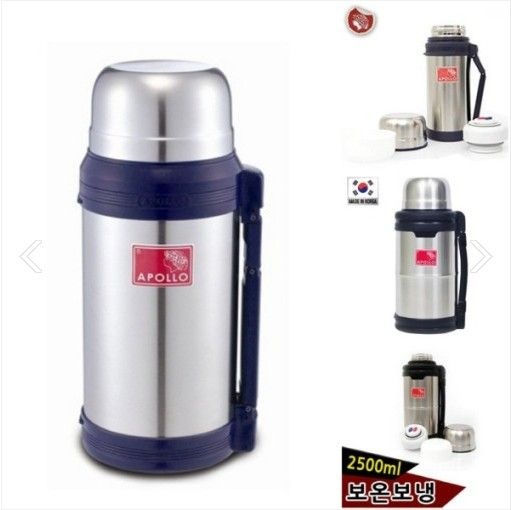 아폴로 손잡이 원터치 진공 보냉 보온병 AP-1500 (1.5L) 무료배송
