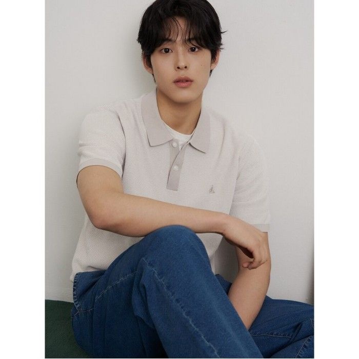 빈폴 멘 [26SS 30%OFF] 투톤 텍스쳐 칼라넥 니트  베이지 BC6351C32A