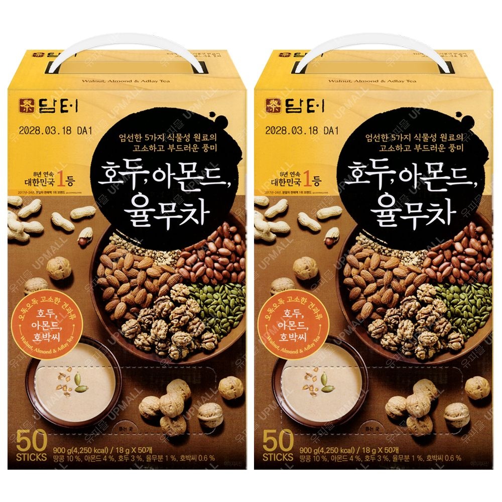 담터 호두,아몬드,율무차 18g 50입 x2개