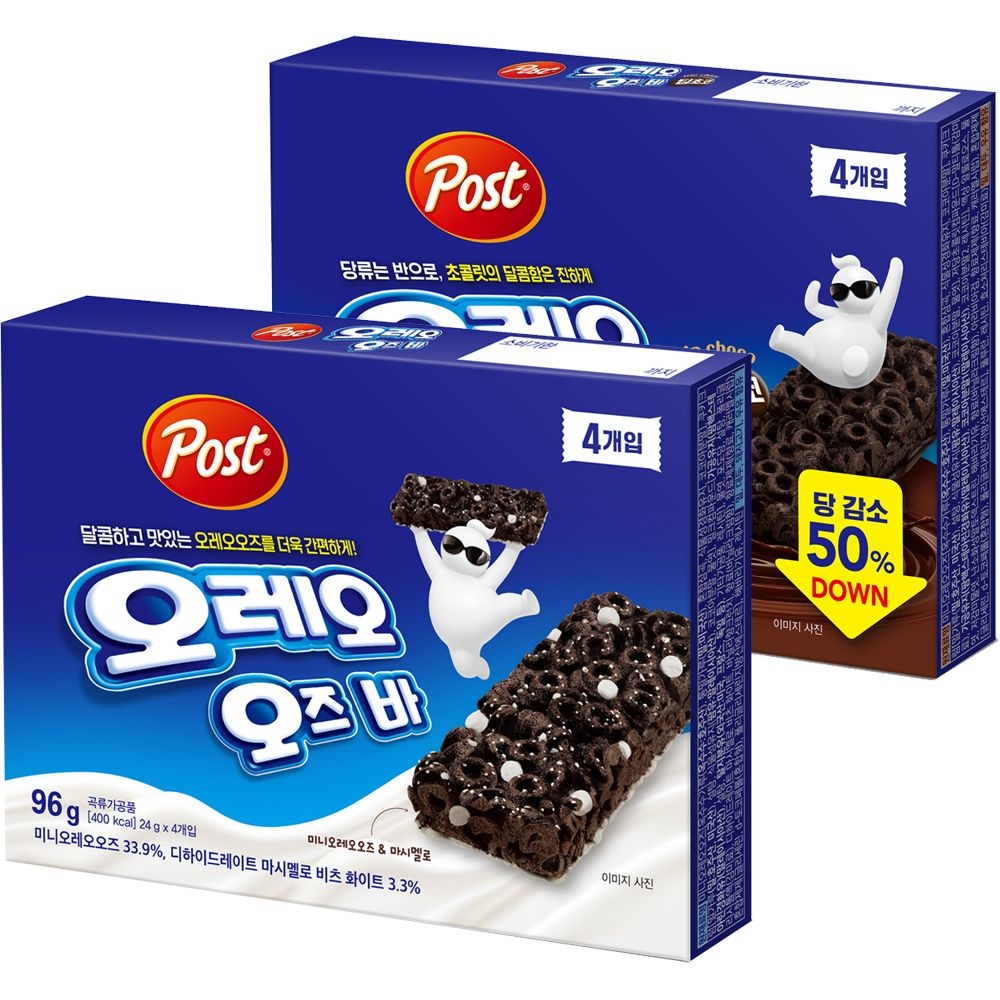 포스트 오레오오즈바 96g+딥초코바 104g