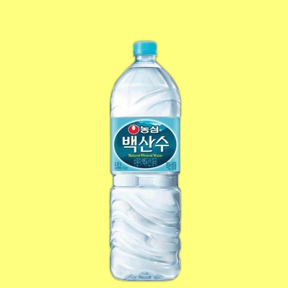 농심 백산수 농심 유라벨 생수 가정용 사무실 2L 24개