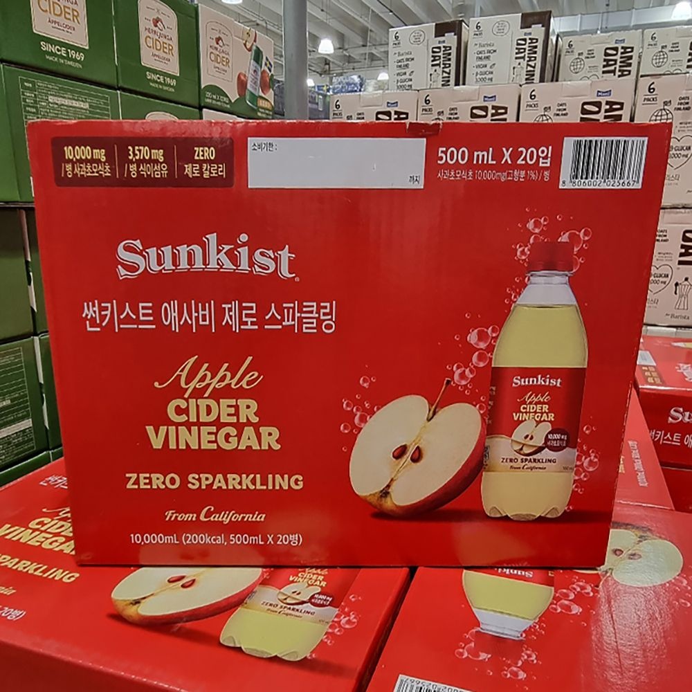 코스트코 썬키스트 애사비 제로 스파클링 500ml x 20