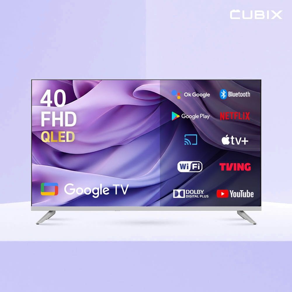 무빙큐빅스 화이트에디션 40인치 FHD QLED 삼탠바이미 이동식 스마트 TV 삼텐바이미 중소바이미 스탠바이미