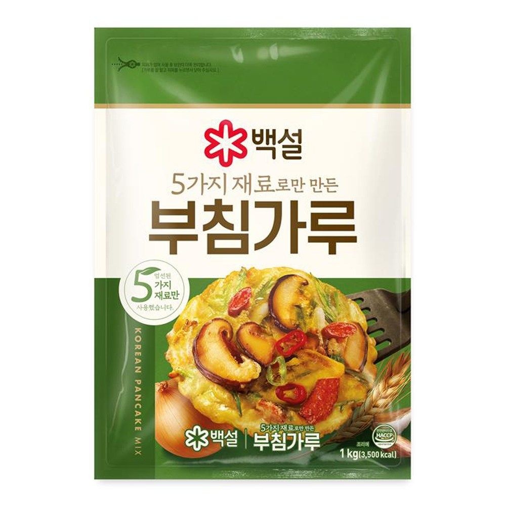 백설 5가지 재료로만 만든 부침가루 1kg 1개