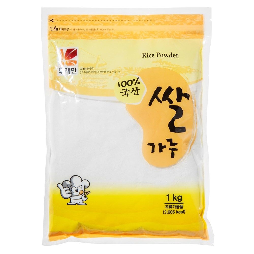 (주)뚜레반 경기도 고양시 일산동구 은마길 91 뚜레반 국내산 쌀가루 1kg 1개