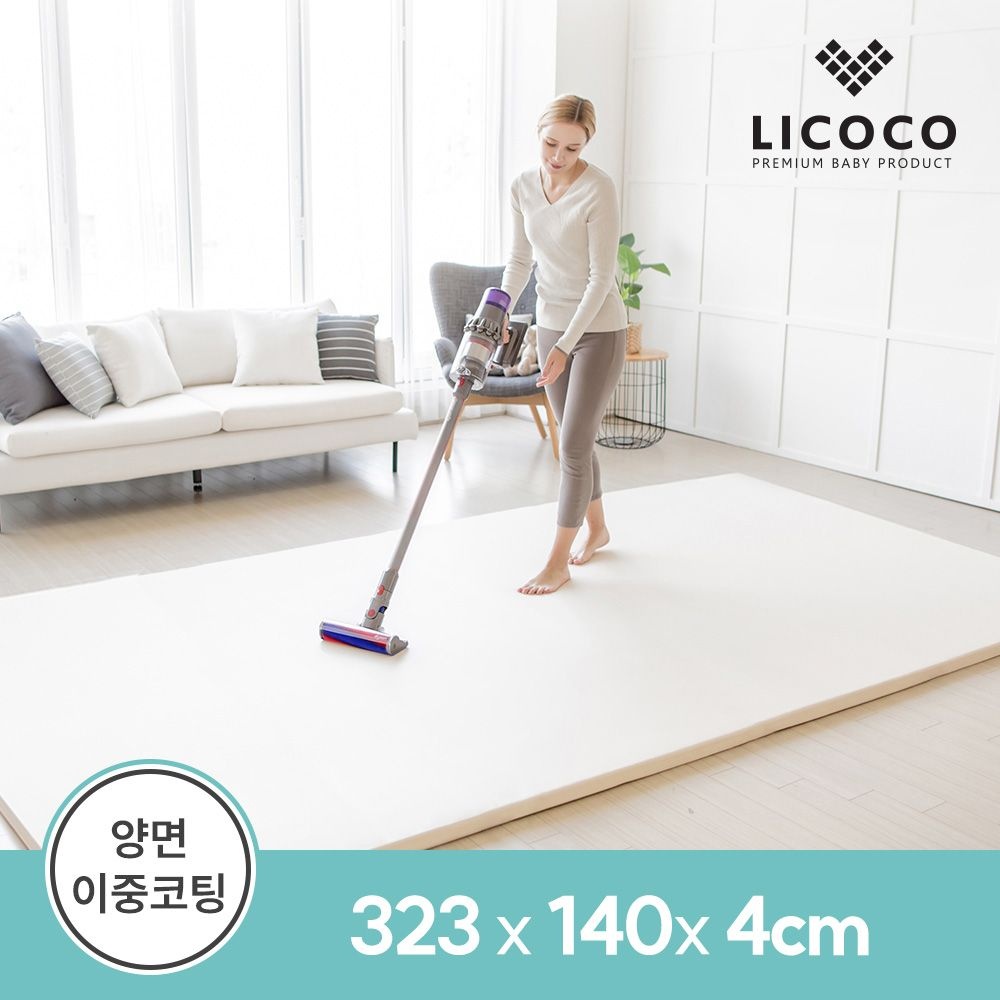 리코코 프리미엄 양면 이중코팅 원피스매트 놀이매트 323x140x4cm