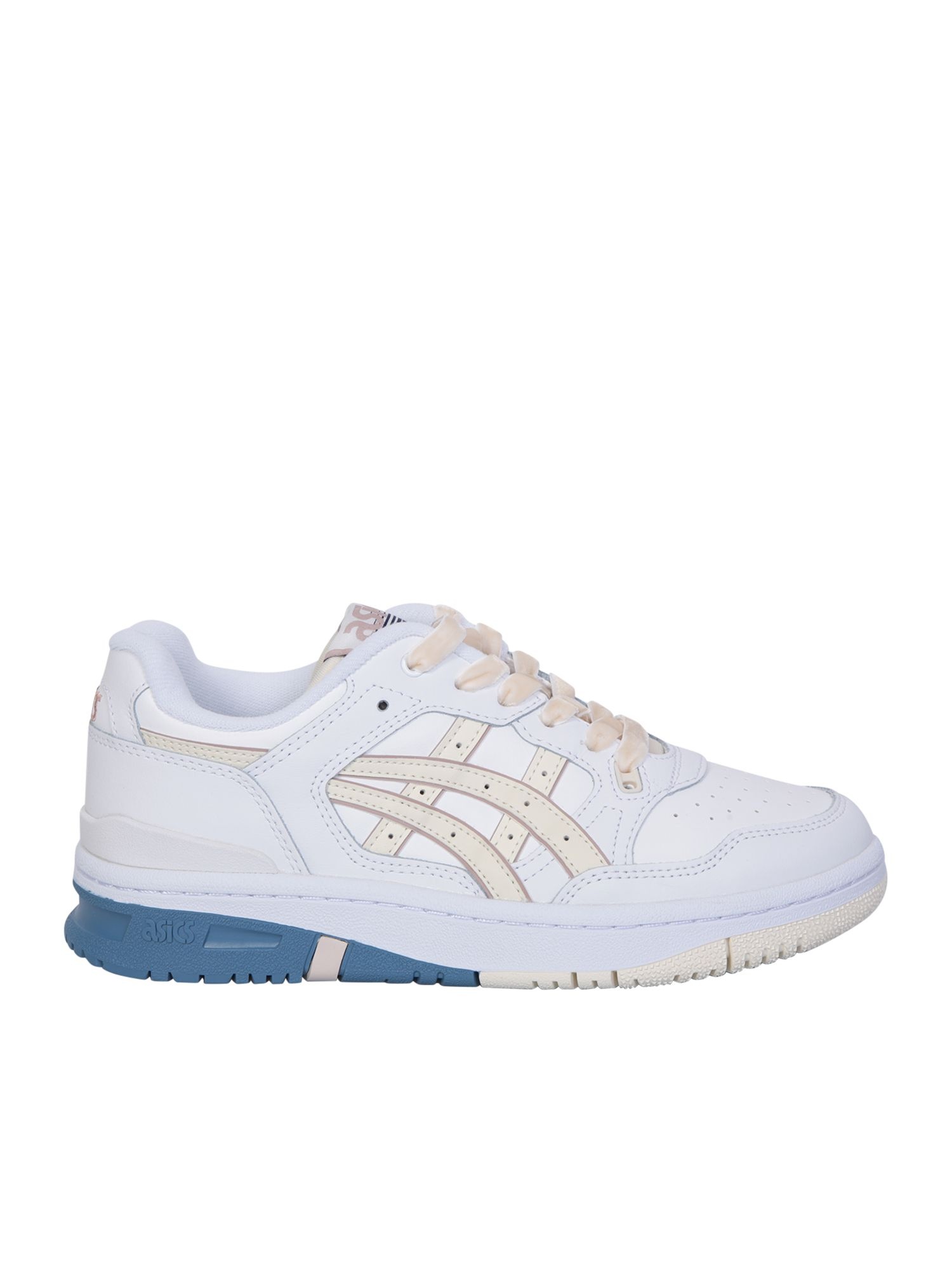 아식스 23SS Asics 화이트 앤 베이지 EX89 스니커즈 by Asisc; the br앤s ideals focus on ensuring a healthy lifestyle through its 슈즈 1202A4