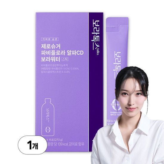보라톡스 제로슈가 파비플로라 알파CD 보라워터 스틱 18g x 15포 1박스
