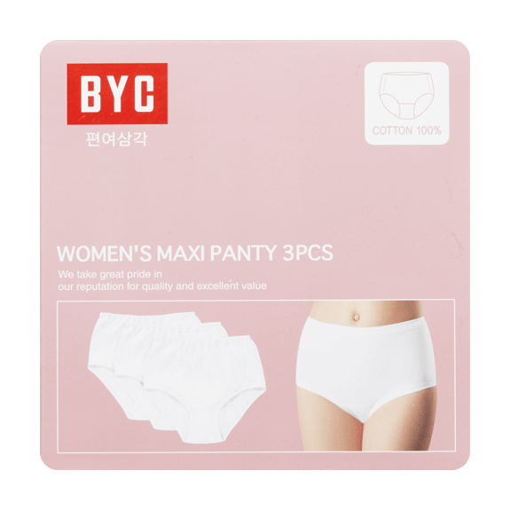 BYC 비와이씨 BYC 순면100 편 여삼각 3매입 byt7530