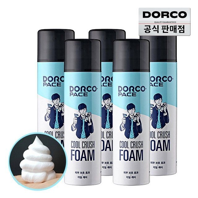 도루코 대용량 쿨크러쉬 쉐이빙폼 250ml 5개