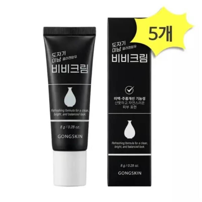 11st 기초케어 공스킨 도자기 미남 비비크림 8g x 5개 남성 BB크림