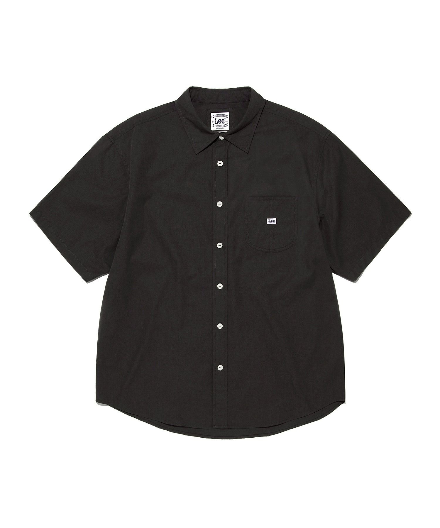 와이시리즈 리 LEE 로코 포켓 코튼 린넨 반팔 셔츠 챠콜 6185159 LE2602SS04CH