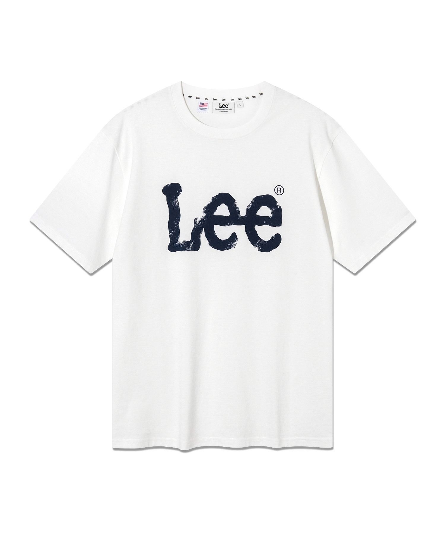 와이시리즈 리 LEE 스프레이 로고 반팔 티셔츠 화이트 6003459 LE2602ST04WH