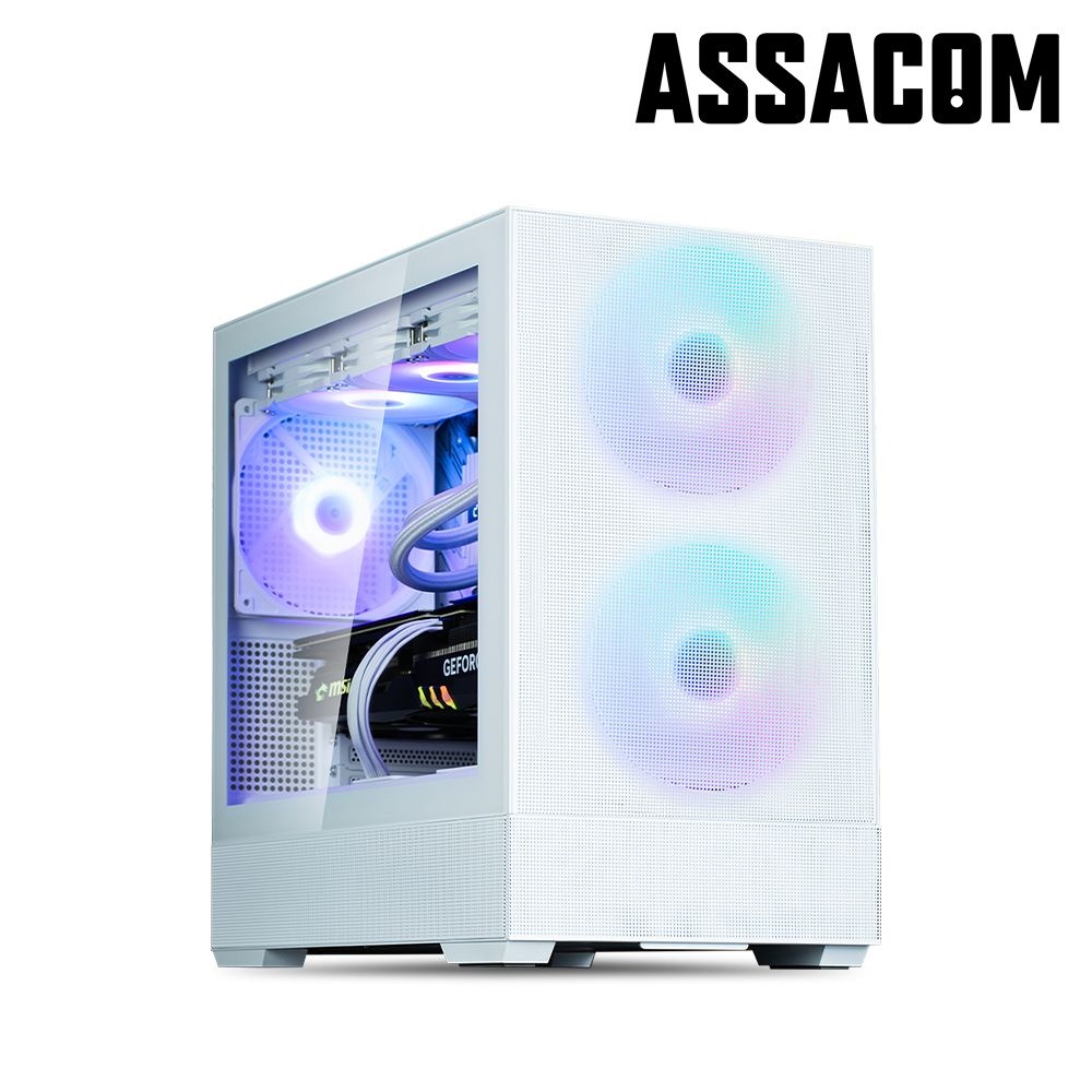 아싸컴 AMD 7700X3D RX9070XT 16G+32GB+1TB_화이트 조립PC 게이밍컴퓨터 조립컴퓨터 게임용 게이밍