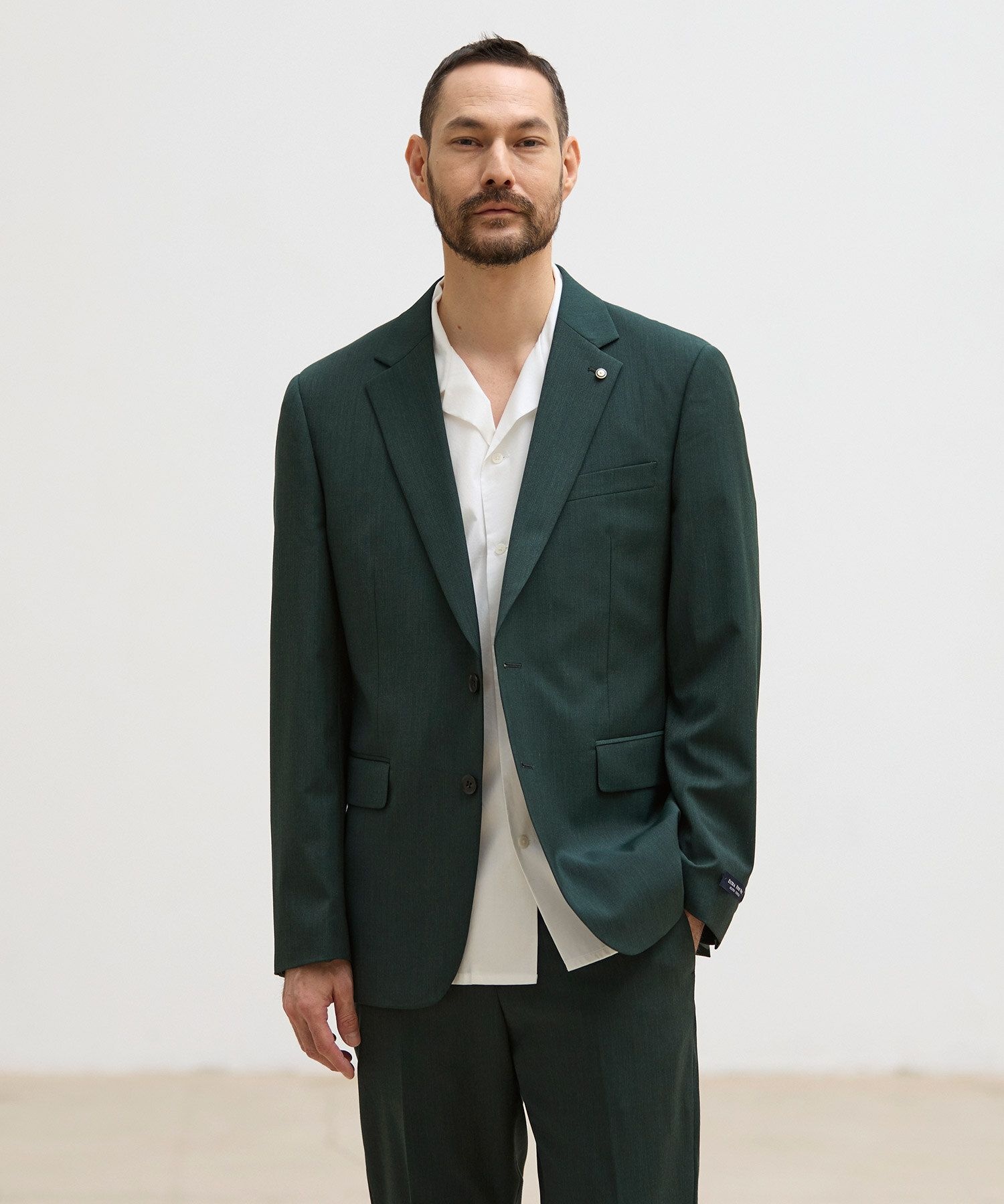 썸머 WOOL 42% 에센셜 스트레치 수트 그린 (클래식핏)_SSJVB65SET