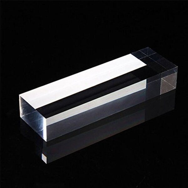 사각 투명 아크릴 판 10X3cm 20T 재단 원판 판넬 막대_W98B147